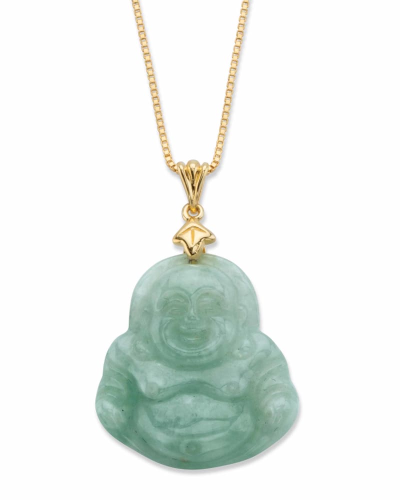 Real green sales buddha necklace